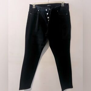 Black, stretch jeans, size 16.